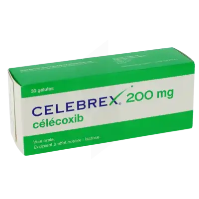 Celebrex 200mg pas cher — €0.58 le comprimé en France