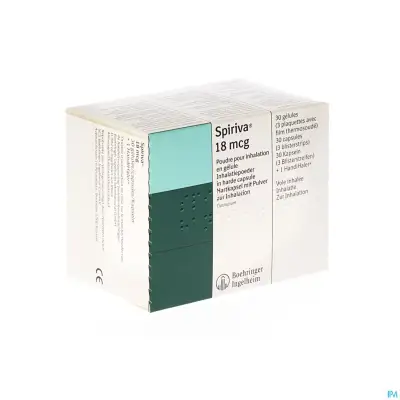 Tiotropium (Spiriva) 18 mcg — envoi discret, €1.48