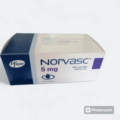 Amlodipine (Norvasc) 5mg — envoi discret, €0.25